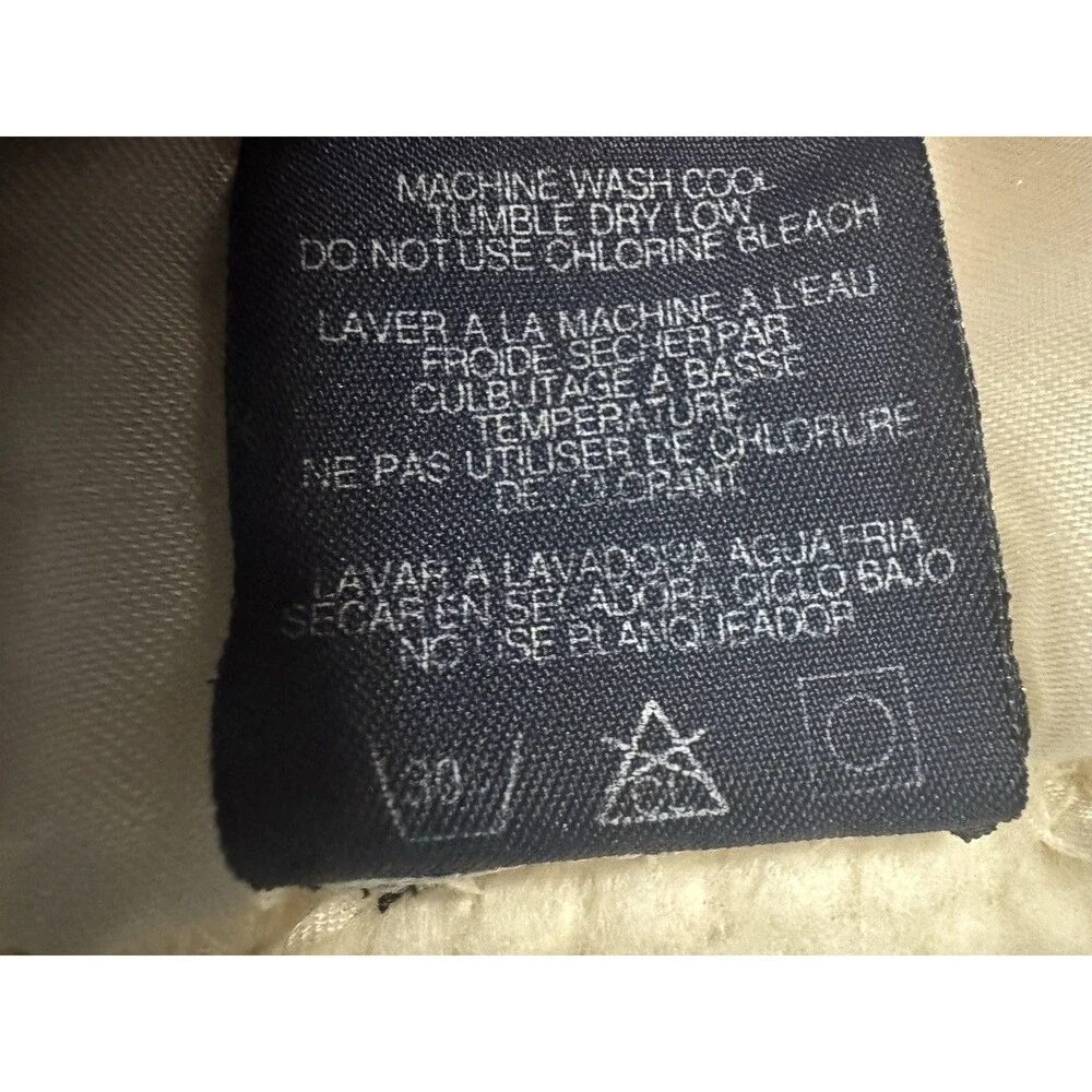 Ralph Lauren White Waffle Weave Thermal Blanket Satin Trim 90x90 Made in USA